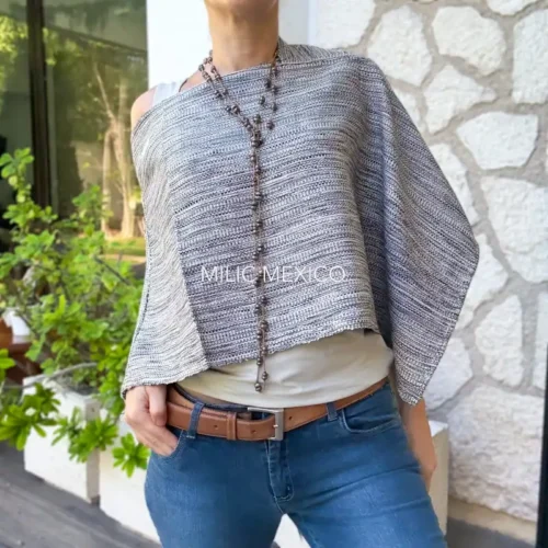 Mañanita de telar gris - Unitalla