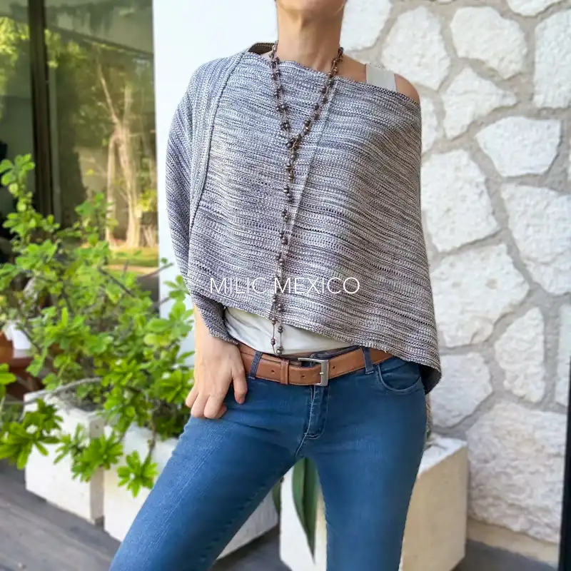 Mañanita de telar gris - Unitalla - Imagen 2