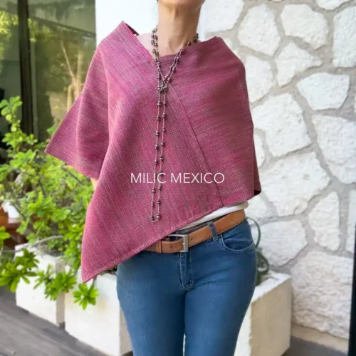 Mañanita de telar rosa  - Unitalla