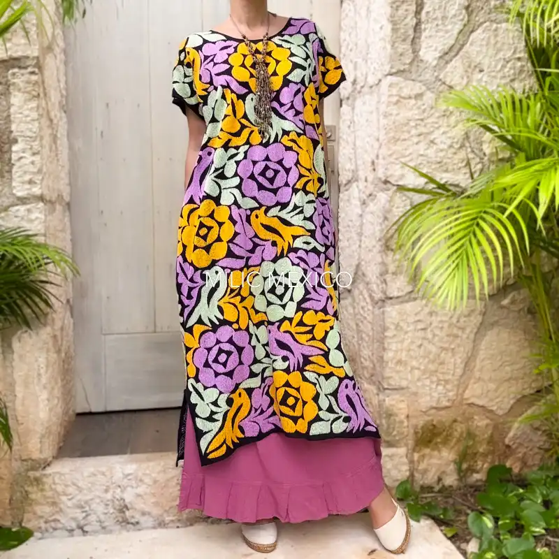 Huipil Jalapa de Díaz multicolor - Unitalla - Imagen 7