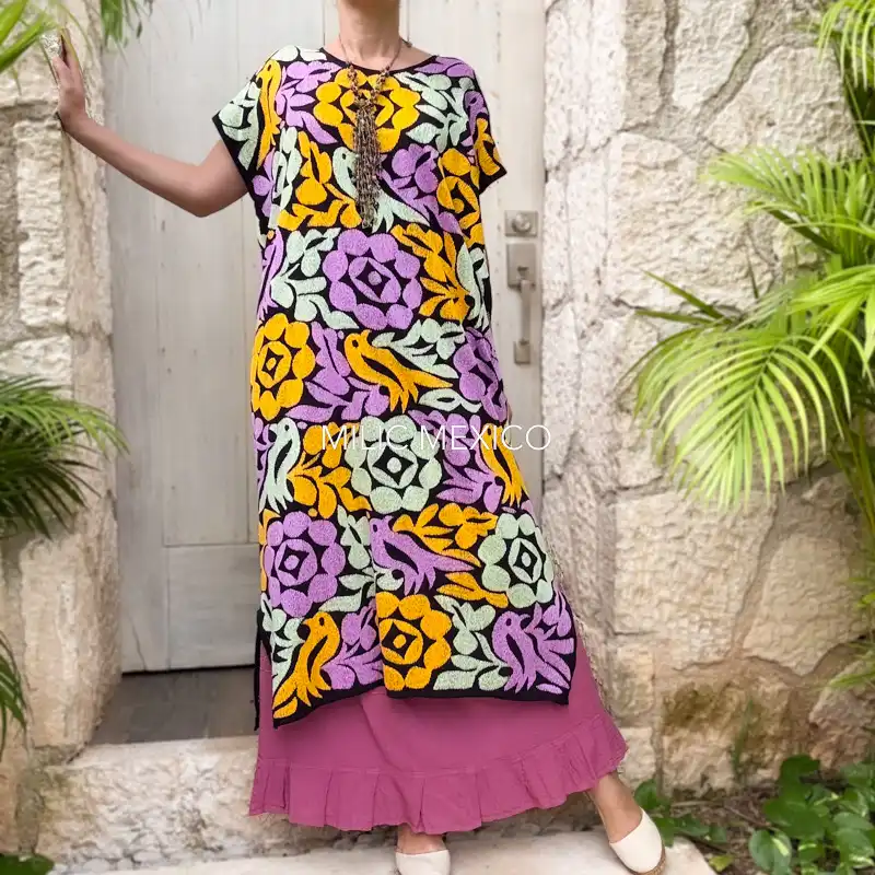 Huipil Jalapa de Díaz multicolor - Unitalla - Imagen 5