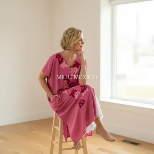 Túnica Jalapa de Díaz rosa - 3XG