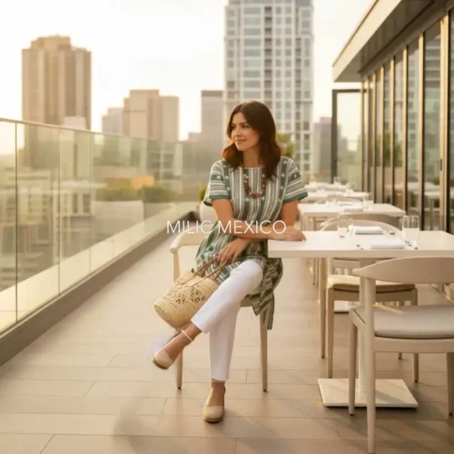 Huipil Pantelhó verde - XXG