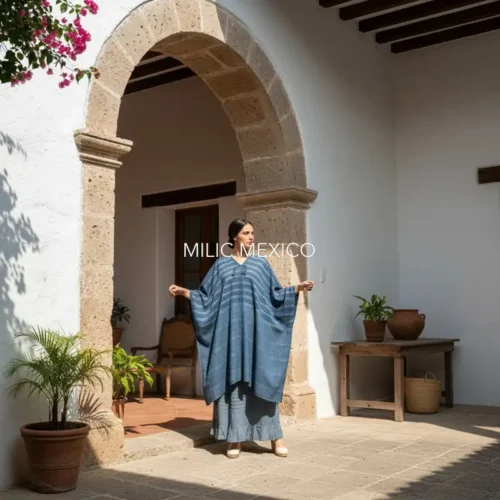 Huipil Yalalag azul - Unitalla