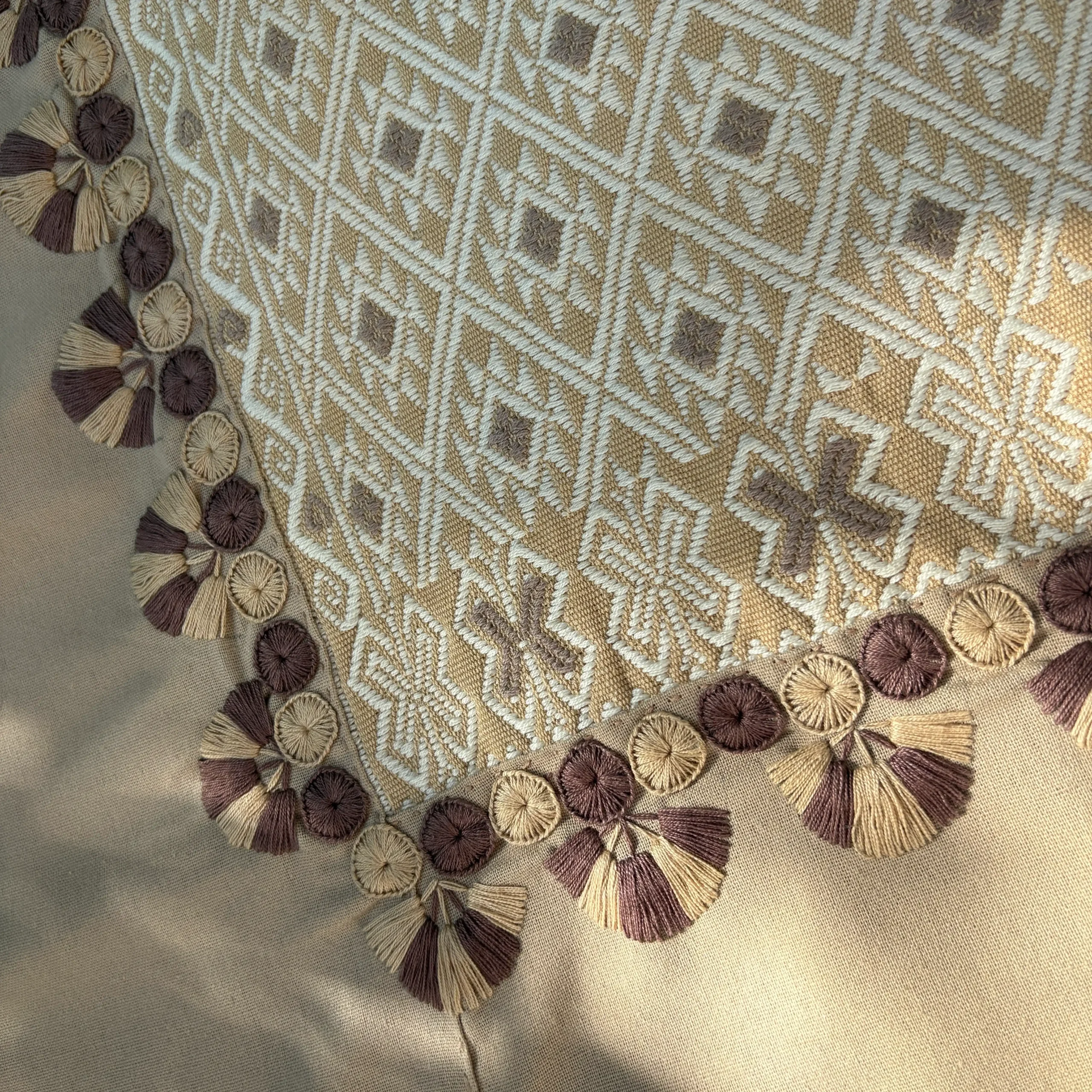 Huipil Sofía beige - XG - Imagen 5