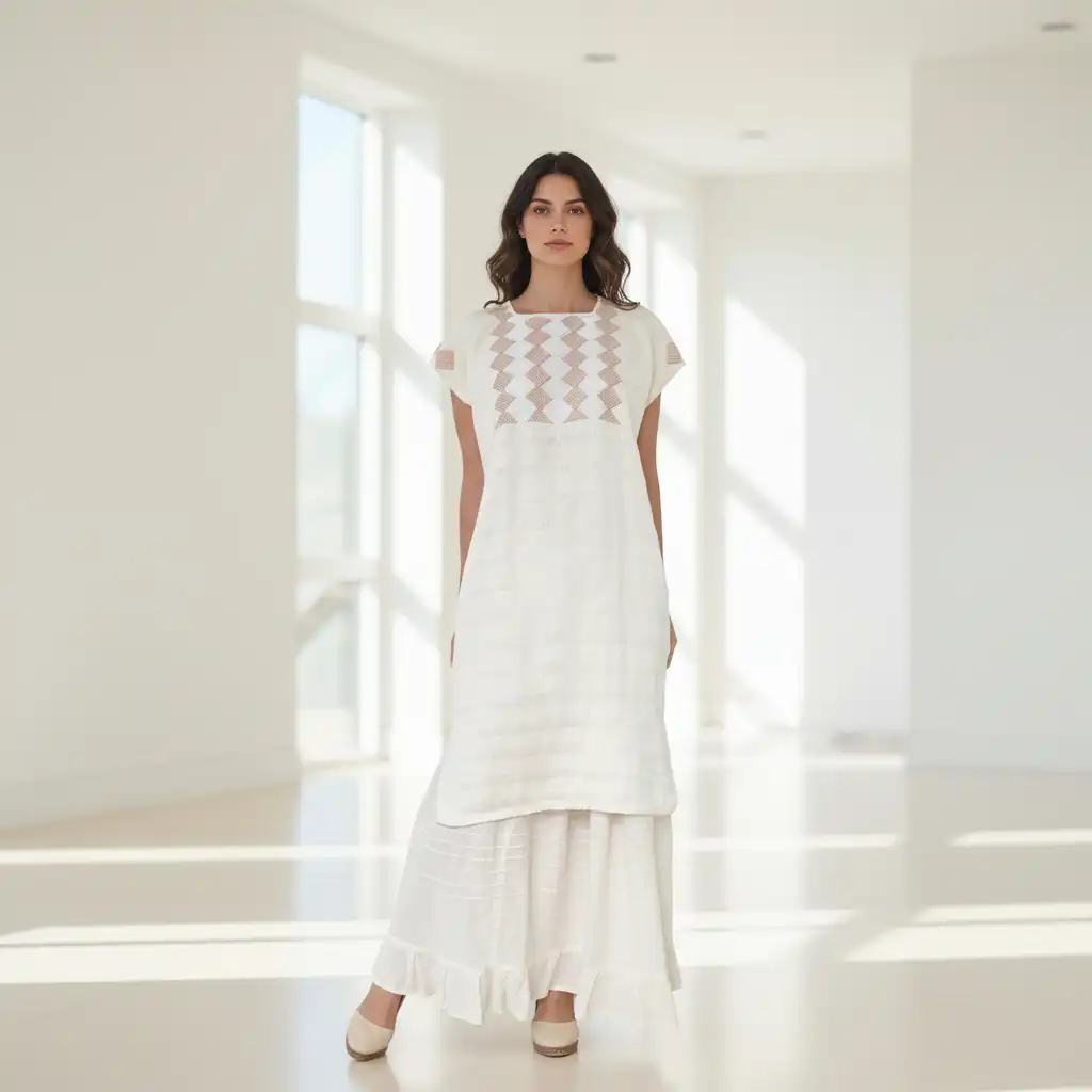 Huipil Agustina hueso - M/G