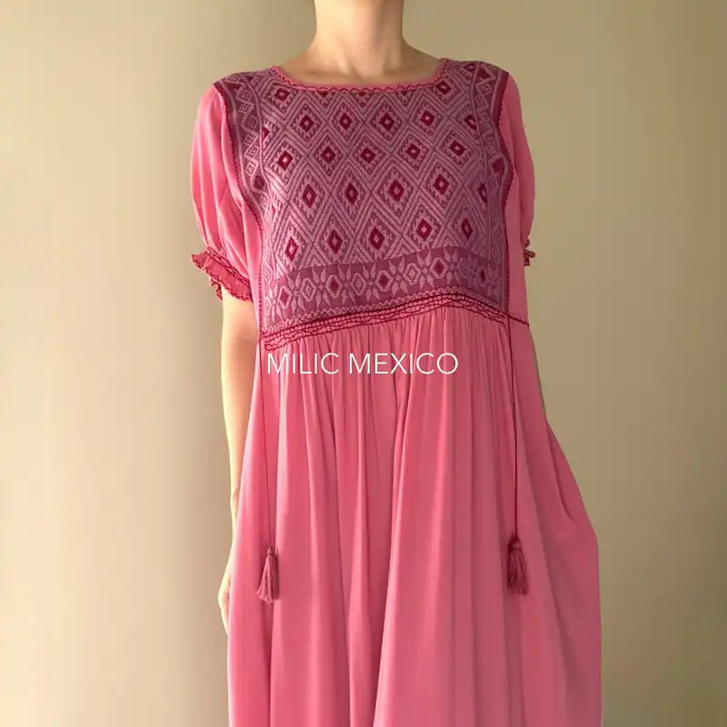 Vestido Paloma rosa - XXG - Imagen 2