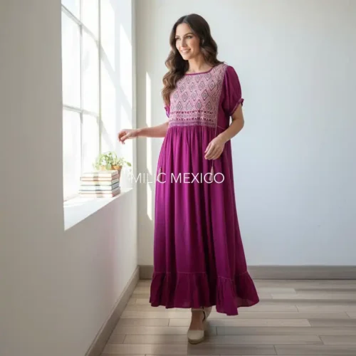 Vestido Paloma bugambilia - XXG