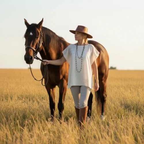 Blusa Carranza crudo - XG