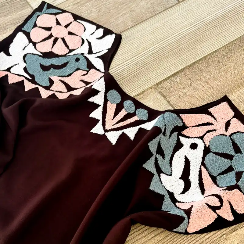 Blusa Jalapa cuello bordado negro - M - Imagen 5