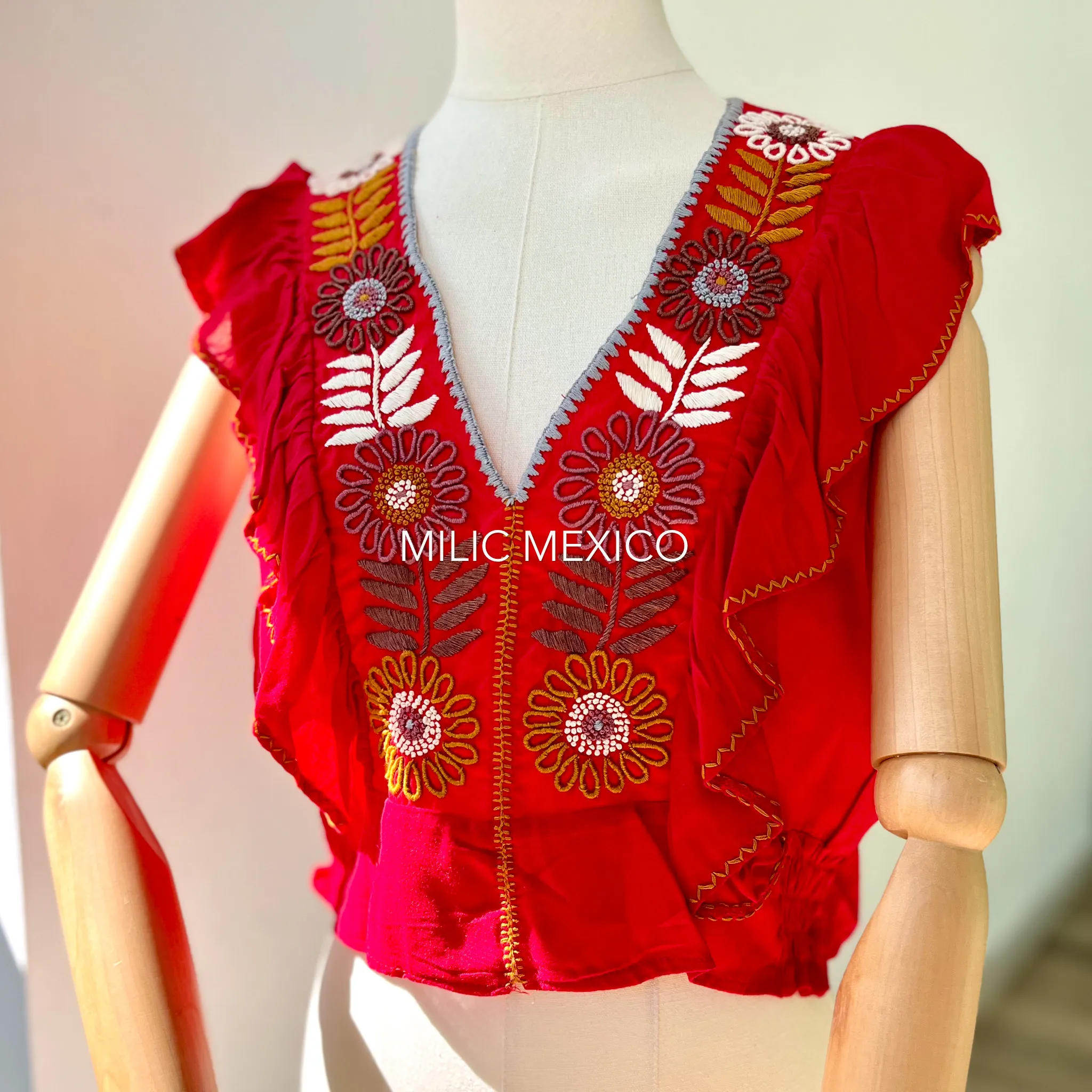 Blusas Leda rojo - M