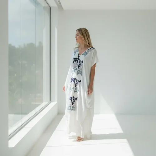 Túnica Jalapa de Díaz blanco - XXG