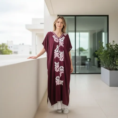 Túnica Jalapa de Díaz vino - 3XG