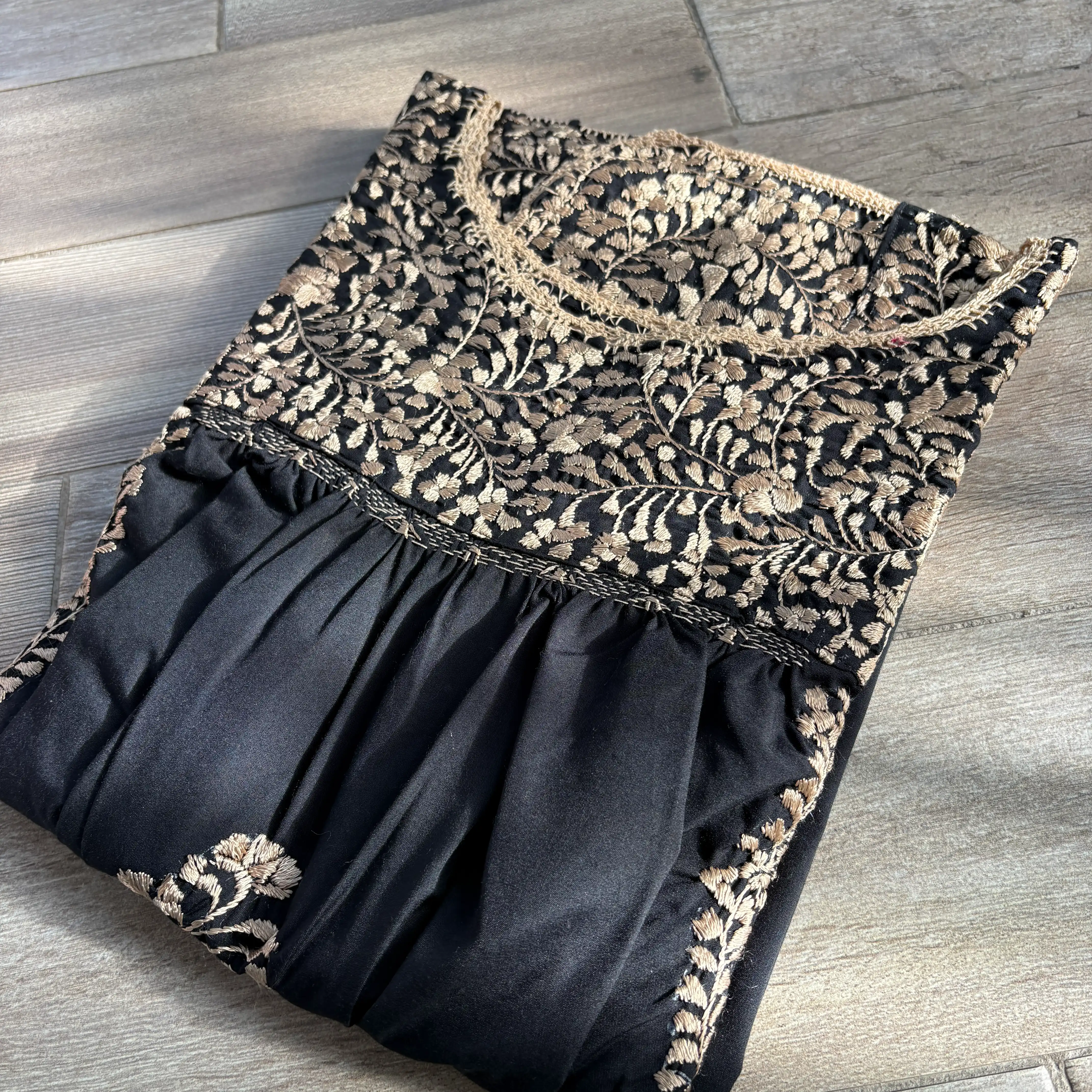 Vestido San Antonino negro con beige - G - Imagen 4