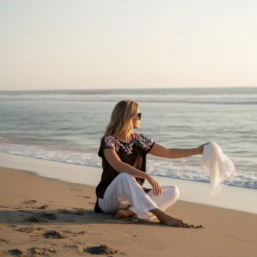 Blusa Jalapa cuello bordado negro - M - Imagen 3