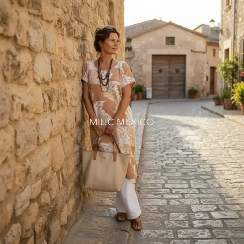 Huipil Jalapa de Díaz beige - Unitalla