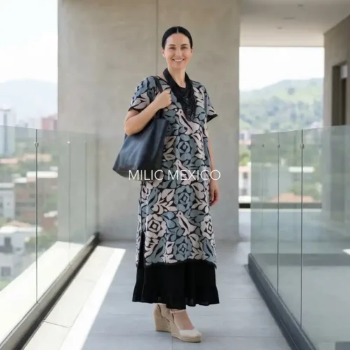 Huipil Jalapa de Díaz negro - Unitalla