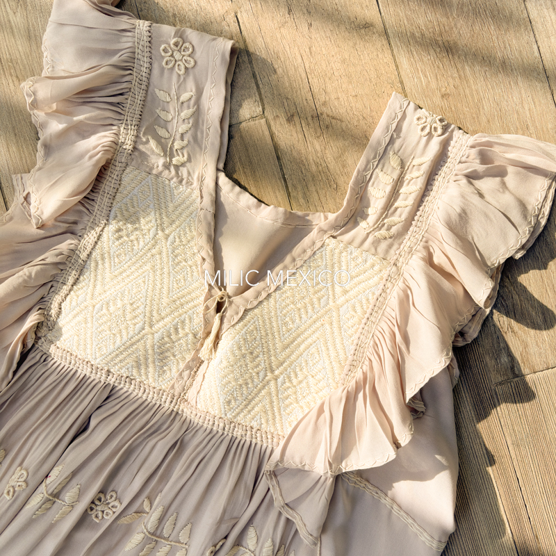 Vestido Anayeli beige - G - Imagen 3