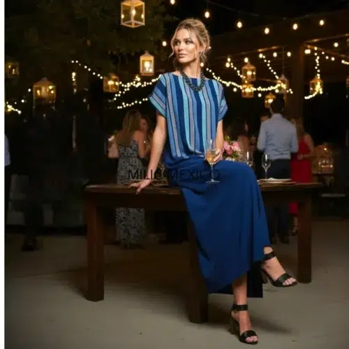 Huipil Cancuc azul - XG